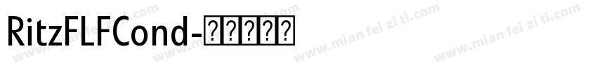 RitzFLFCond字体转换