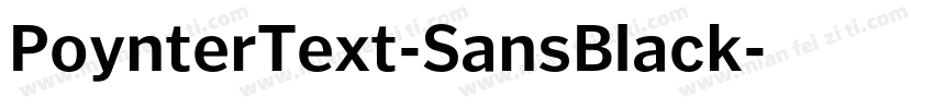 PoynterText-SansBlack字体转换