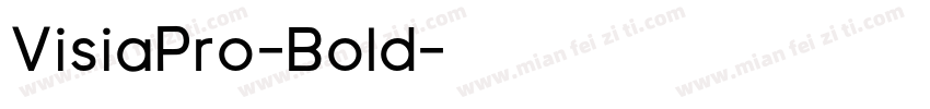 VisiaPro-Bold字体转换