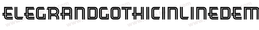 ElegrandGothicInlineDemo-jJMR字体转换