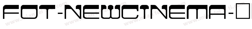 FOT-NewCinema字体转换