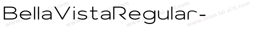 BellaVistaRegular字体转换