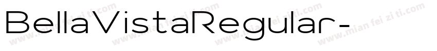 BellaVistaRegular字体转换