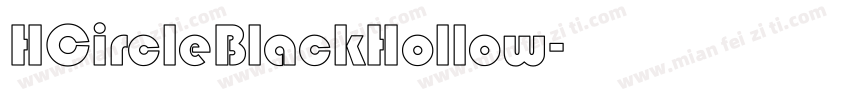 HCircleBlackHollow字体转换