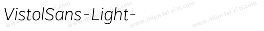 VistolSans-Light字体转换