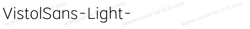 VistolSans-Light字体转换