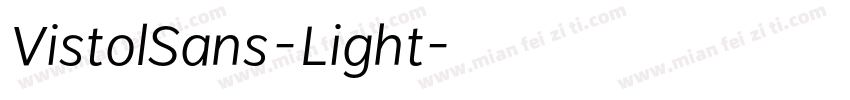 VistolSans-Light字体转换