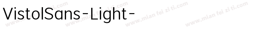 VistolSans-Light字体转换