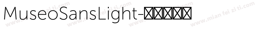 MuseoSansLight字体转换