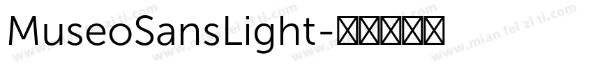 MuseoSansLight字体转换
