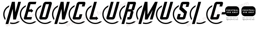 NEONCLUBMUSIC字体转换