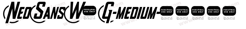 NeoSansW1G-medium字体转换