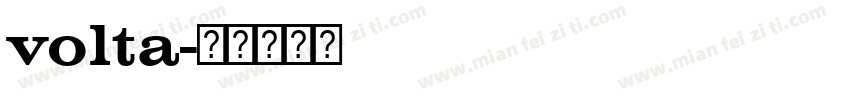 volta字体转换