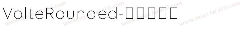 VolteRounded字体转换