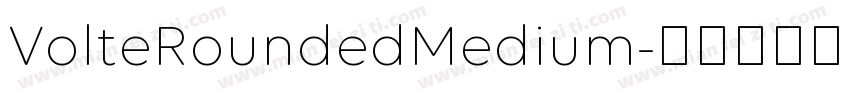 VolteRoundedMedium字体转换