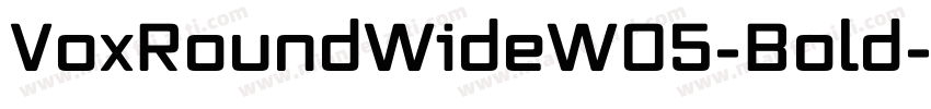 VoxRoundWideW05-Bold字体转换