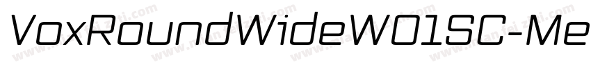 VoxRoundWideW01SC-Me字体转换