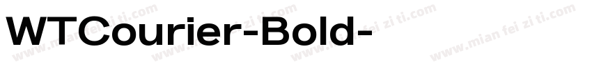 WTCourier-Bold字体转换