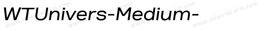 WTUnivers-Medium字体转换