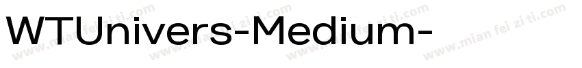 WTUnivers-Medium字体转换