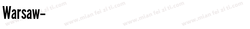 Warsaw字体转换