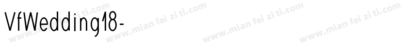 VfWedding18字体转换