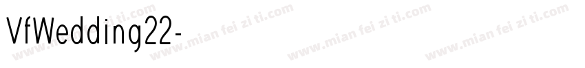 VfWedding22字体转换