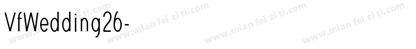 VfWedding26字体转换