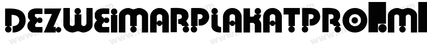 DezWeimarPlakatPro-M字体转换