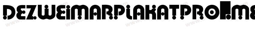 DezWeimarPlakatPro-Medium字体转换