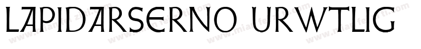 LapidarSerNo2URWTLig字体转换