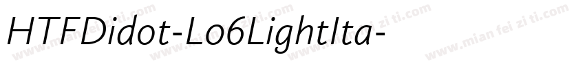 HTFDidot-L06LightIta字体转换