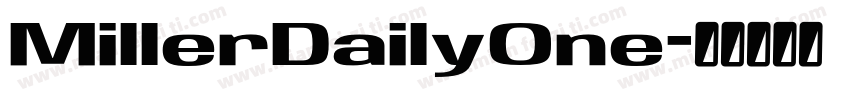 MillerDailyOne字体转换