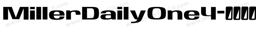 MillerDailyOne4字体转换