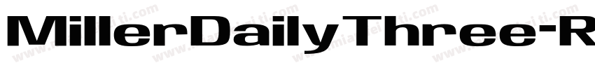 MillerDailyThree-Rom字体转换