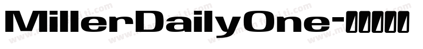 MillerDailyOne字体转换