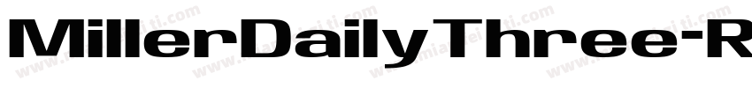 MillerDailyThree-Rom字体转换