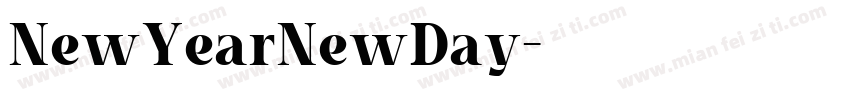 NewYearNewDay字体转换