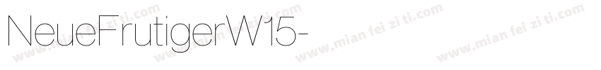 NeueFrutigerW15字体转换