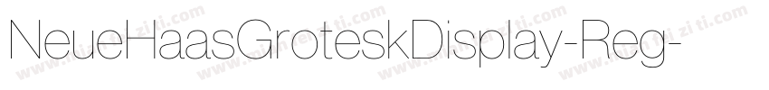 NeueHaasGroteskDisplay-Reg字体转换