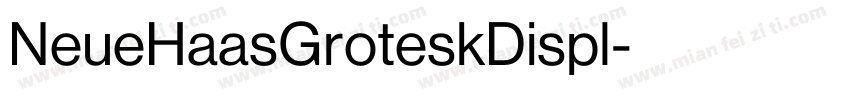 NeueHaasGroteskDispl字体转换