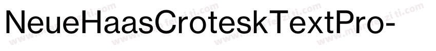 NeueHaasCroteskTextPro字体转换