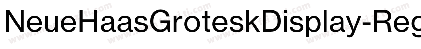 NeueHaasGroteskDisplay-Reg字体转换