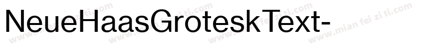 NeueHaasGroteskText字体转换