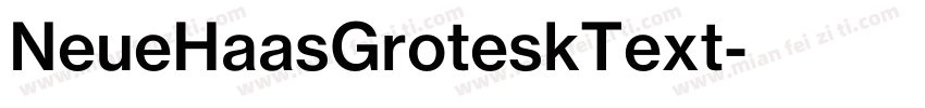 NeueHaasGroteskText字体转换