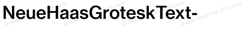 NeueHaasGroteskText字体转换