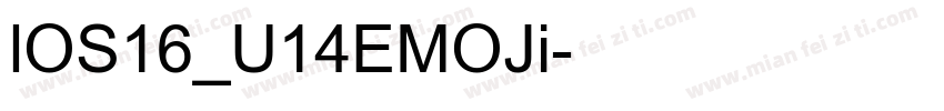 lOS16_U14EMOJi字体转换