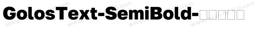 GolosText-SemiBold字体转换