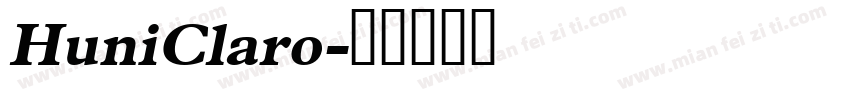 HuniClaro字体转换