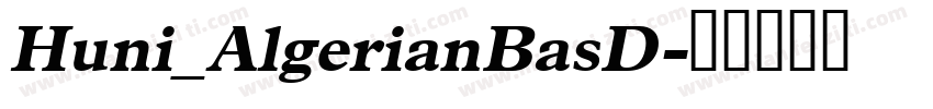 Huni_AlgerianBasD字体转换